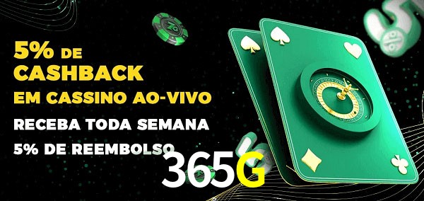Promoções do cassino ao Vivo 365G